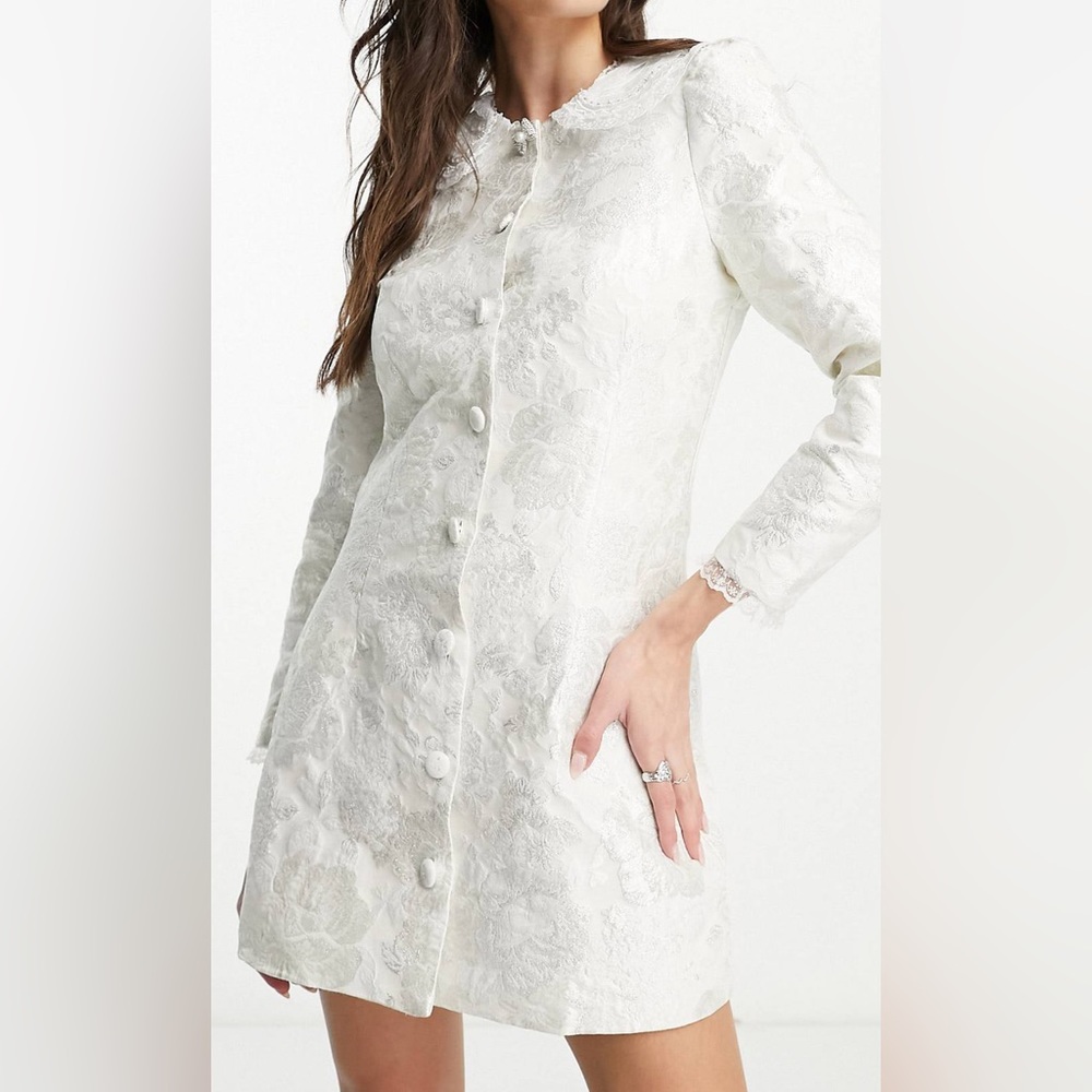 Dream Sister Jane tailored jacquard mini dress